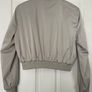 Zara Pistachio Cropped Bomber Jacket - Size M Image 2