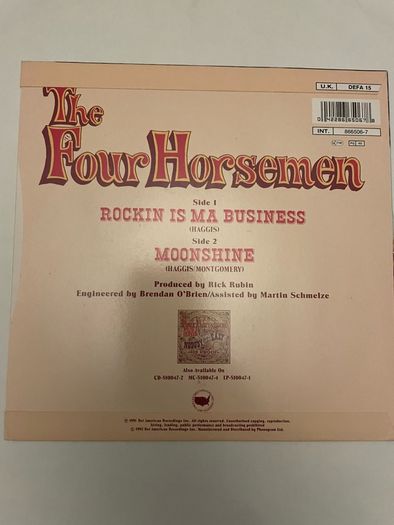 The Four Horsemen - Rockin' Is Ma Business (7" Single)