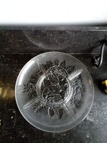 retro vintage glass server