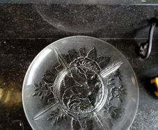 retro vintage glass server