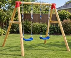 Swing Set 230x130x166 cm Pinewood