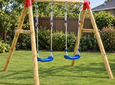 Swing Set 230x130x166 cm Pinewood