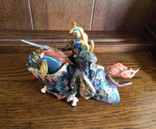 Papo Fantasy war horse with warrior Knight Soilder