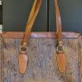 paisley leather tote bag Image 4