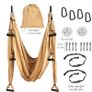 EU UK Innovative Yoga Aerial Yoga Swing in Quick installation Complete Aerial Yoga Hammock Set Carabiner Hook with Smooth Edges Image 2