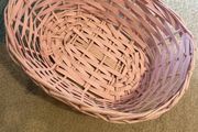 small pink basket