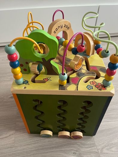 B. toys Zany Zoo Wooden Activity Cube Assortment
