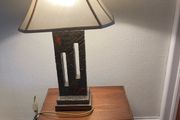 Genesis Autumn Collection Hall/Living Room Table Lamp &amp; Matching Wall Clock