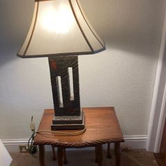 Genesis Autumn Collection Hall/Living Room Table Lamp & Matching Wall Clock
