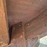 Vintage Mahogany Demi-Lune Console Hall Table with Drawer Image 9