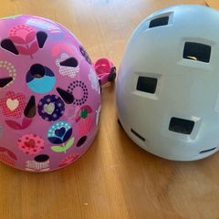 2 kids helmets