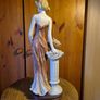 Vintage Tall Figurine of a Lady with a Flower Basket. Image 7