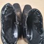 Womens CLARKS black wedge casual boots zip up ankle Size UK 7.5 EU 41 Image 9
