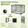 Dog Car Crate, Collapsible Dog Crate with Breathable Mesh, 76x51x51cm Dog Travel Crate Sturdy Frame for Small and Medium Dogs, Suitable for Traveling, Visit Veterinarian and Insides Image 4