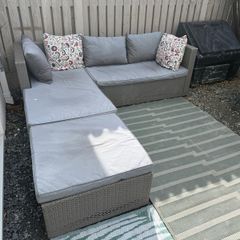Outdoor furniture with table and chairs