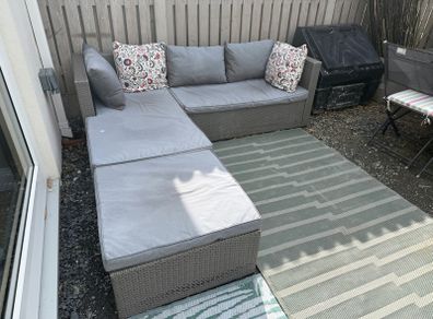 Outdoor furniture with table and chairs