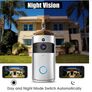 Wifi Smart Video Doorbell Intercom PIR Detection Camera Night Vision Cloud Storage - Black US Plug Image 7