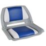 Boat Seats 2 pcs Foldable Backrest Blue-white Pillow 41x51x48cm Image 2