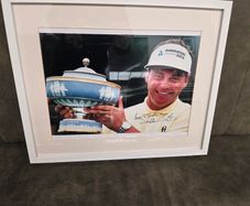 signed and framed photo of Darren Clarke