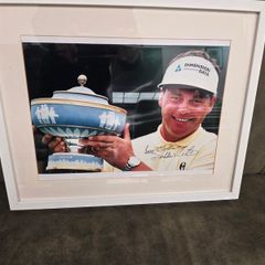signed and framed photo of Darren Clarke