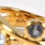 Heavy Tanzanite ring gold plated on sterling silver Image 4