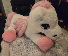 Large plush unicorn