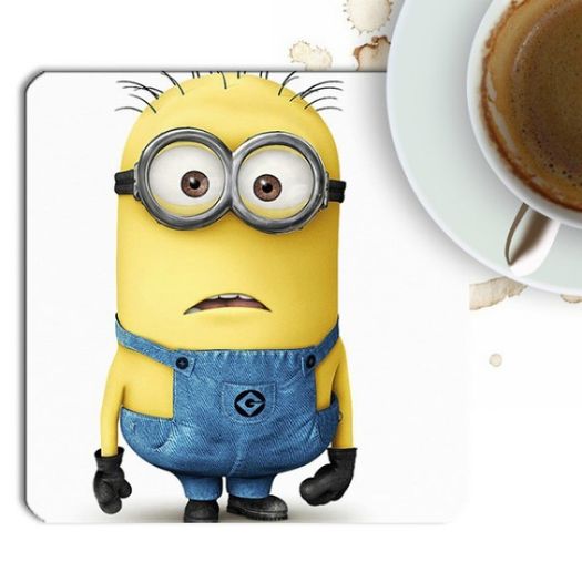 Despicable minions coasters set