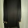 Black Tunic Dress With Embellished Cuffs Image 3