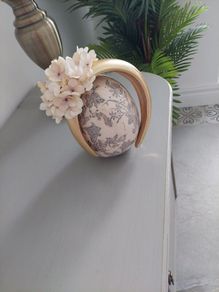 Brand new gold and ivory crown headpiece fascinator headband