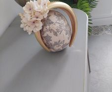 Brand new gold and ivory crown headpiece fascinator headband