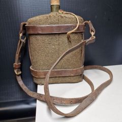 Vintage Military Felt Water Bottle  Canteen  Britain