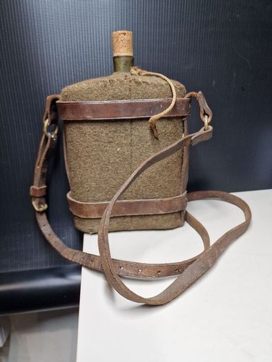 Vintage Military Felt Water Bottle  Canteen  Britain