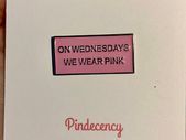 On Wednesdays We Wear Pink Enamel Pin