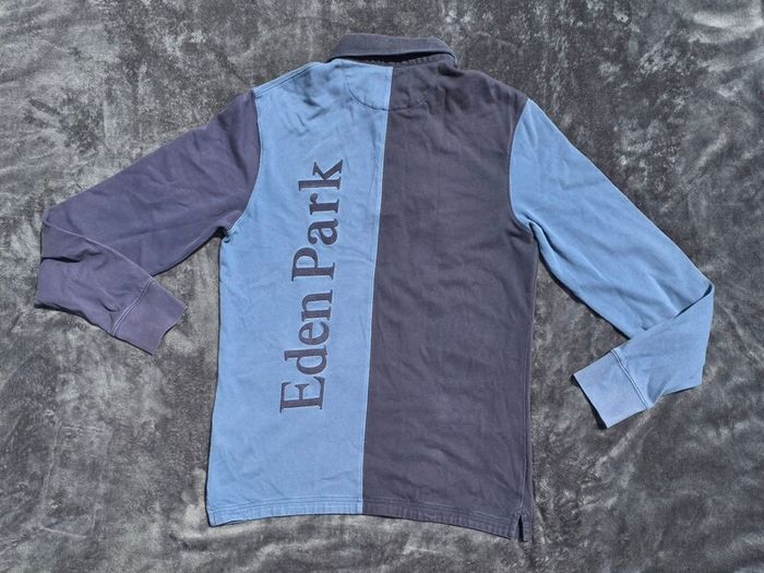 Eden Park Men's Long Sleeve Colorblock Polo Shirt Size Medium