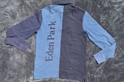 Eden Park Men's Long Sleeve Colorblock Polo Shirt Size Medium
