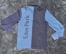 Eden Park Men's Long Sleeve Colorblock Polo Shirt Size Medium