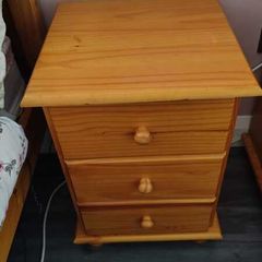 Bedside Lockers x 2 - Sol Pine Wood
