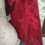 Vintage Betty Barclay red blazer with embossed floral detail small Image 7