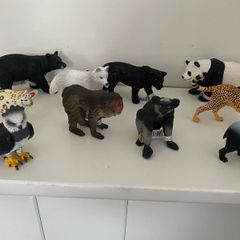 New Set of 10 SCHLEICH Wild/Zoo Animals