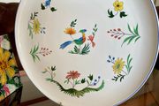 Large Gien France Bird of Paradise Centrepiece