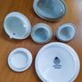 Selection of different bone china tea pot & trinket box lids Image 2