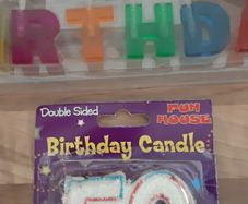 50 Candle and Letters