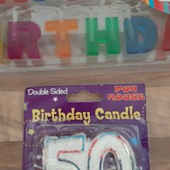50 Candle and Letters