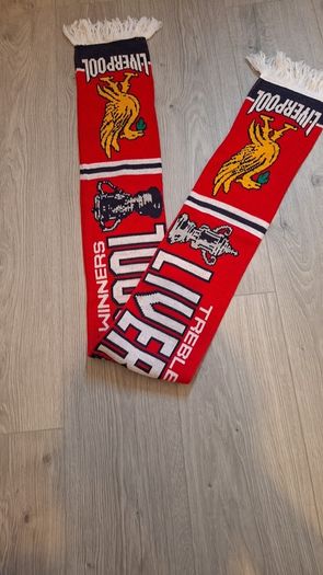 Vintage Liverpool FC Treble Winners Scarf