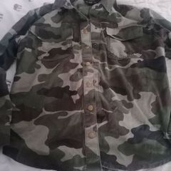 Camo shirt jacket