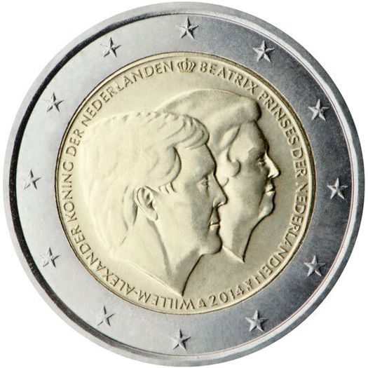 Netherlands 2 Euro commemorative coin 2014 King and former Queen