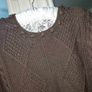 Vintage Golden Spiderweb Irish Handknit Bobble Jumper, AV Image 4