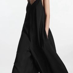 COS  V-Neck Wide Leg Jumpsuit
