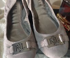 Betty Suede Ballerina shoes from Ralph Lauren. Size UK6.5 EU40. NEW