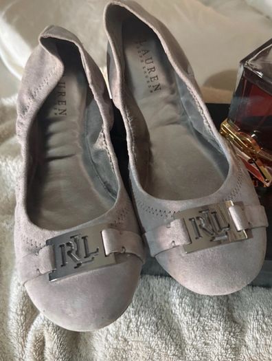 Betty Suede Ballerina shoes from Ralph Lauren. Size UK6.5 EU40. NEW